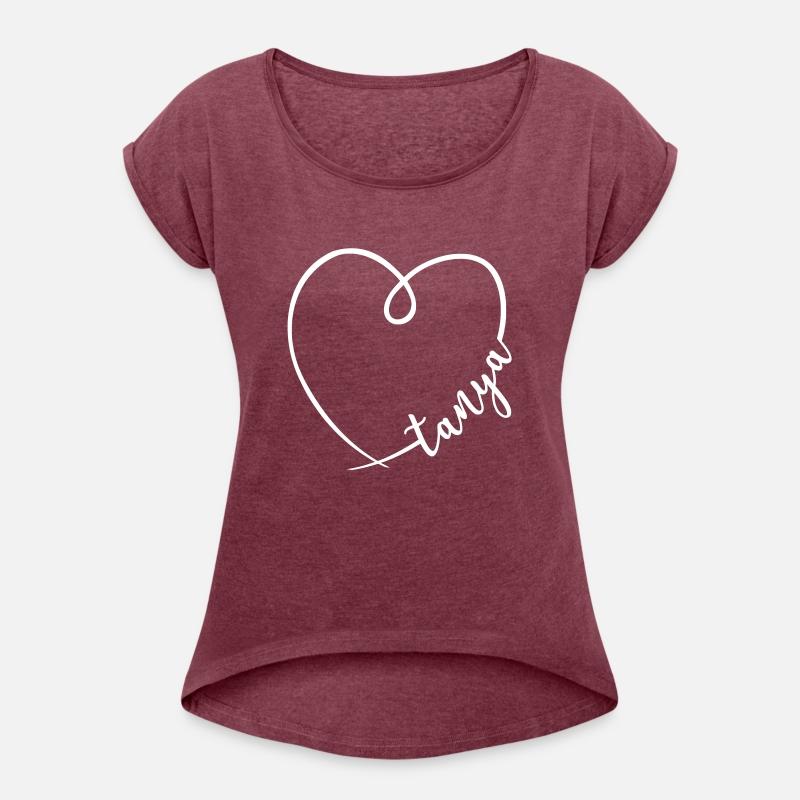 Tanya Name Heart Calligraphy