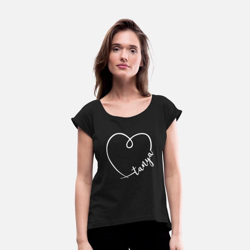 Tanya Name Heart Calligraphy