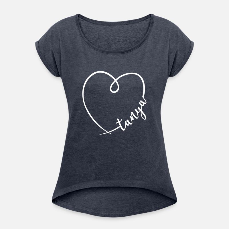 Tanya Name Heart Calligraphy