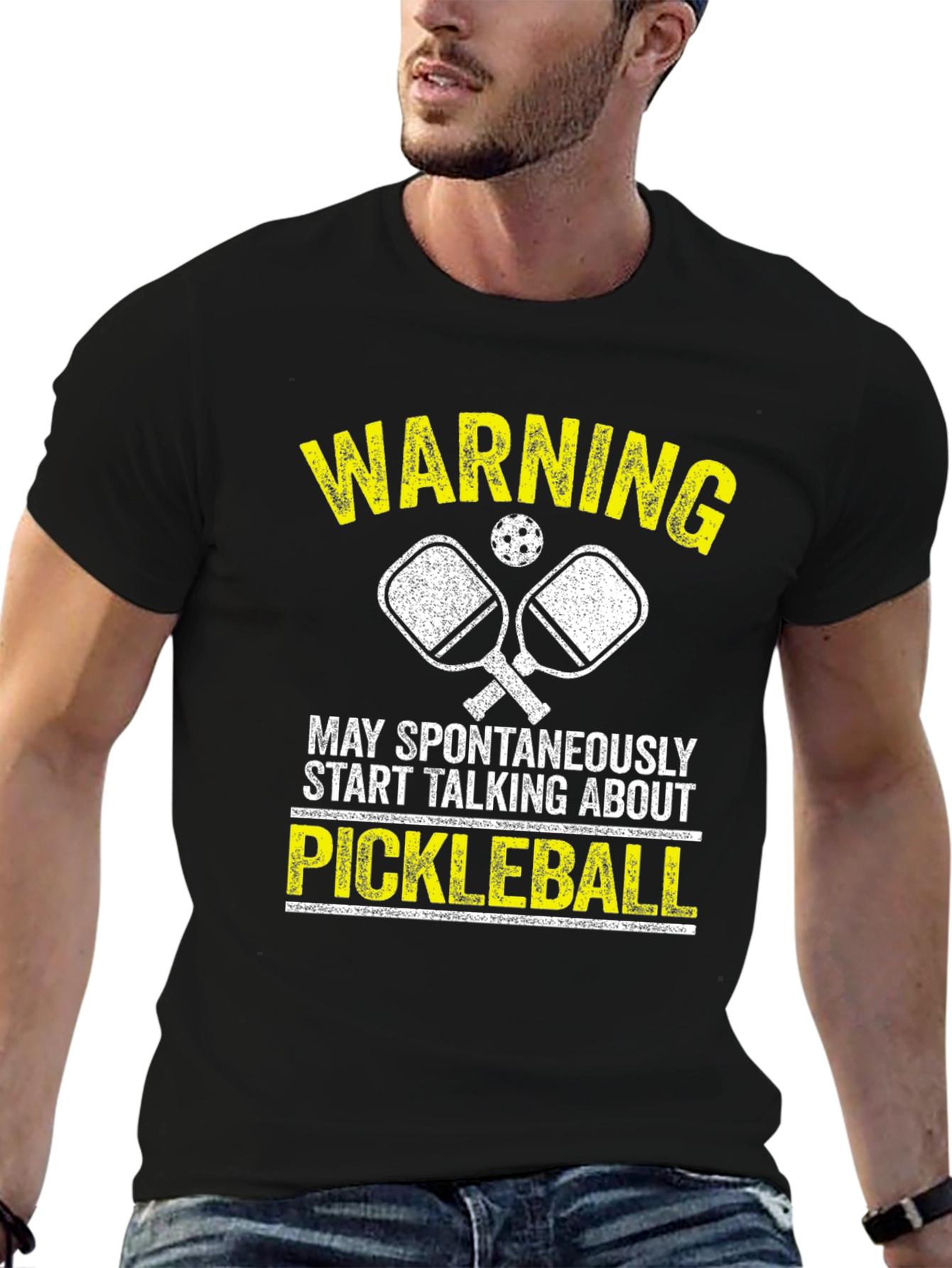 Pickleball Warning T-Shirt - Sporty Tee