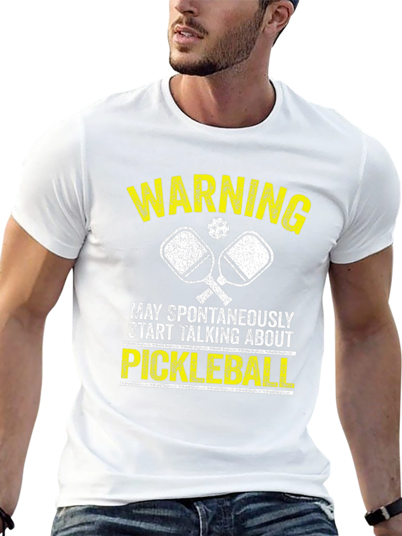 Pickleball Warning T-Shirt - Sporty Tee