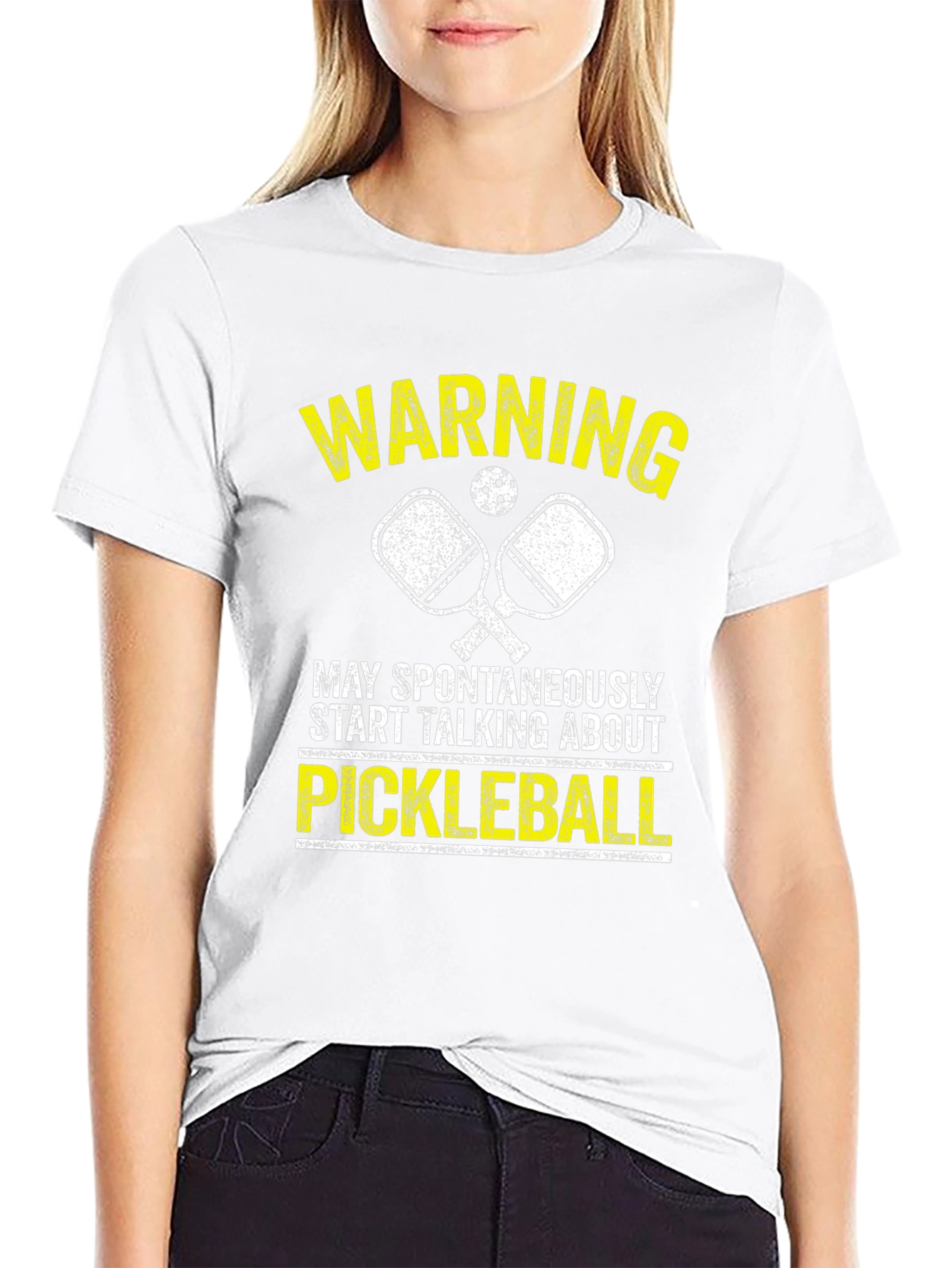 Pickleball Warning T-Shirt - Sporty Tee