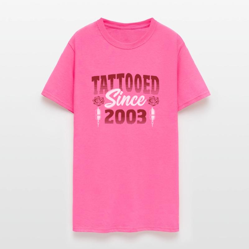 Tattooed Since 2003 Red Rose-Themed Tattoo Ink