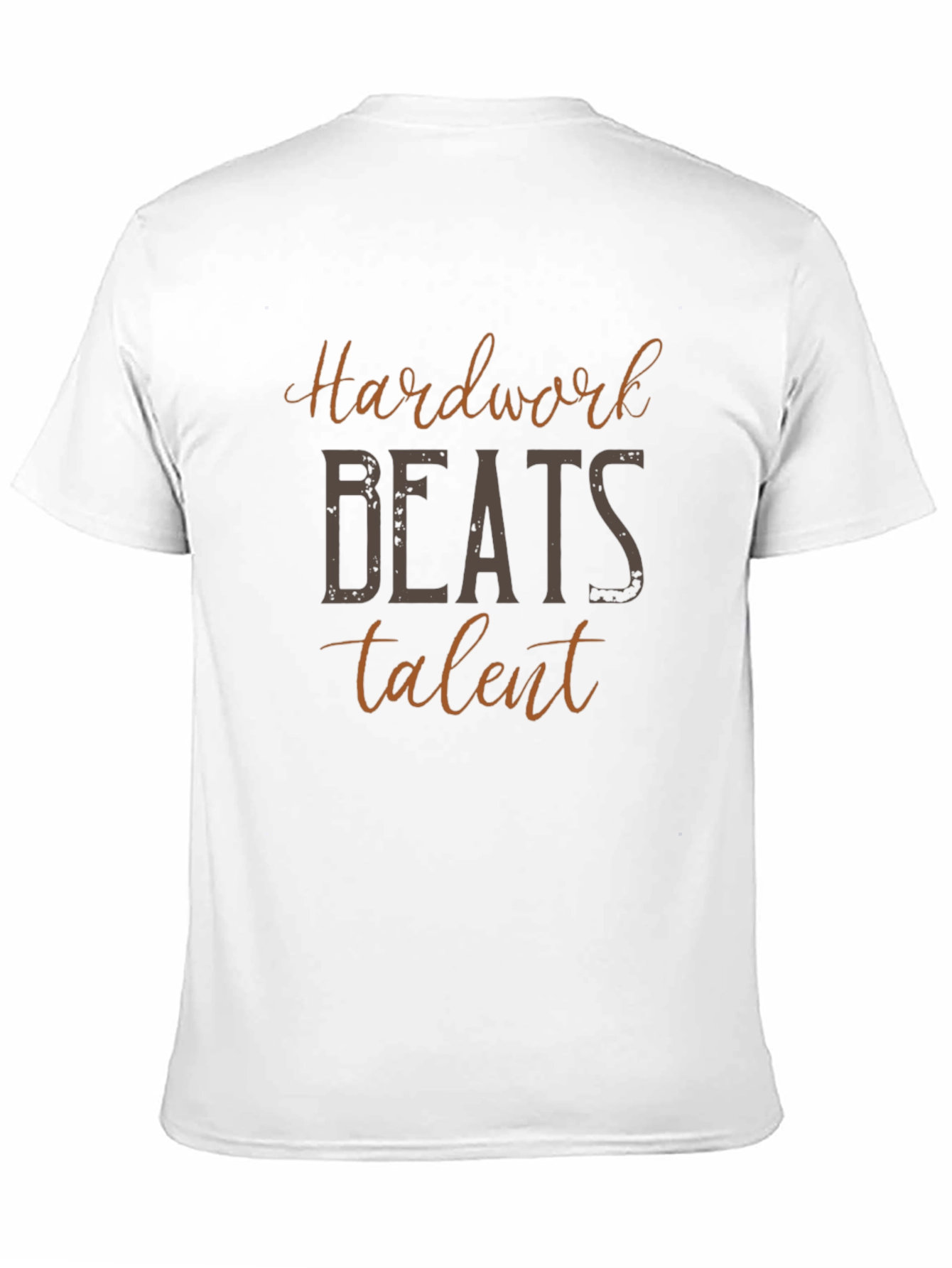 Hardwork Beats Talent Black Graphic Tee Shirt