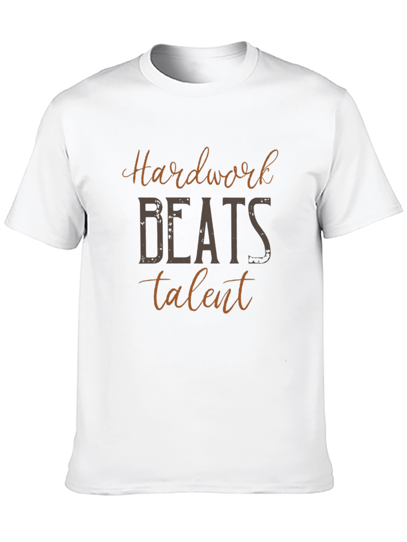 Hardwork Beats Talent Black Graphic Tee Shirt