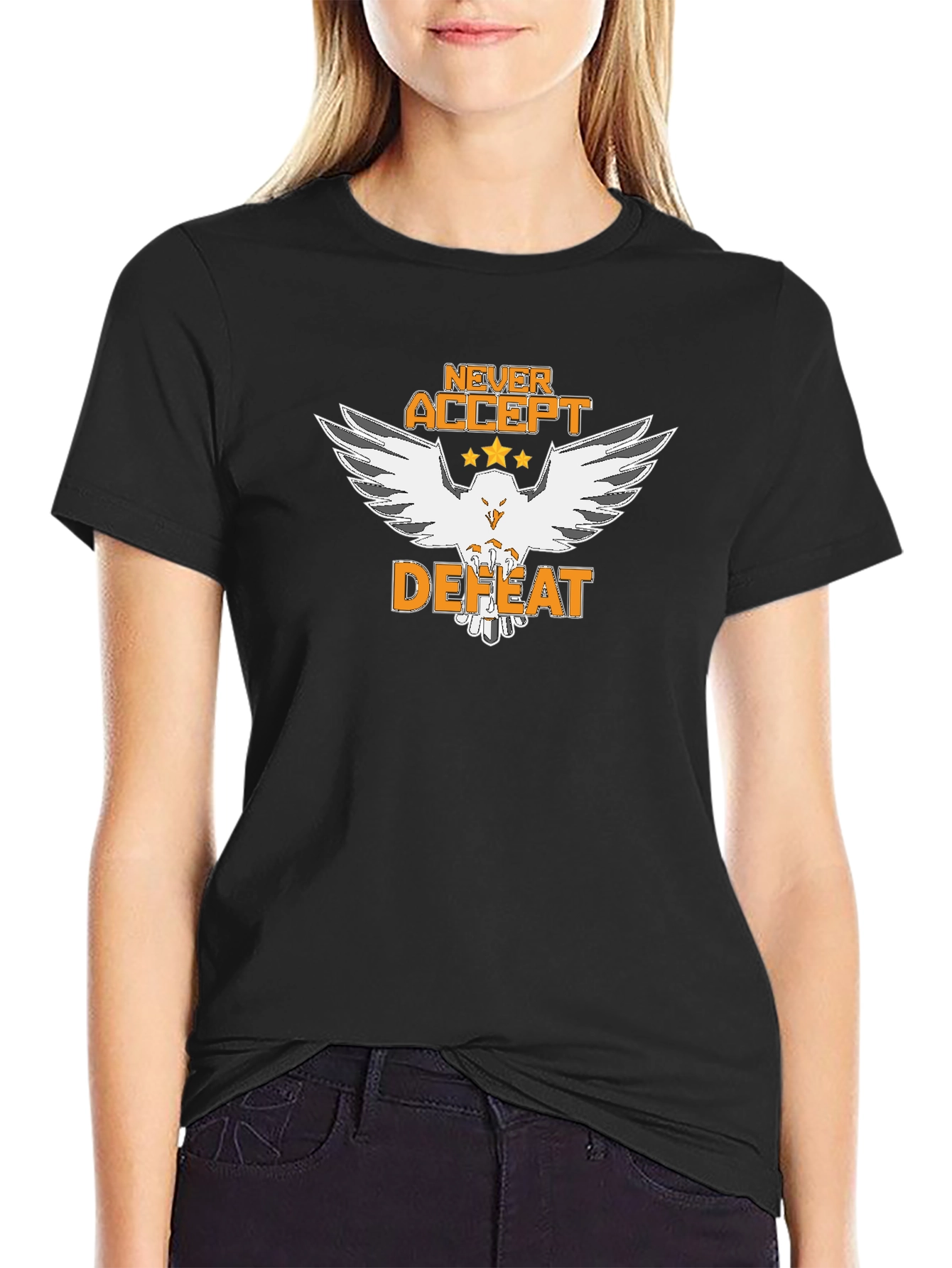 Never Accept Defeat Graphic T-Shirt