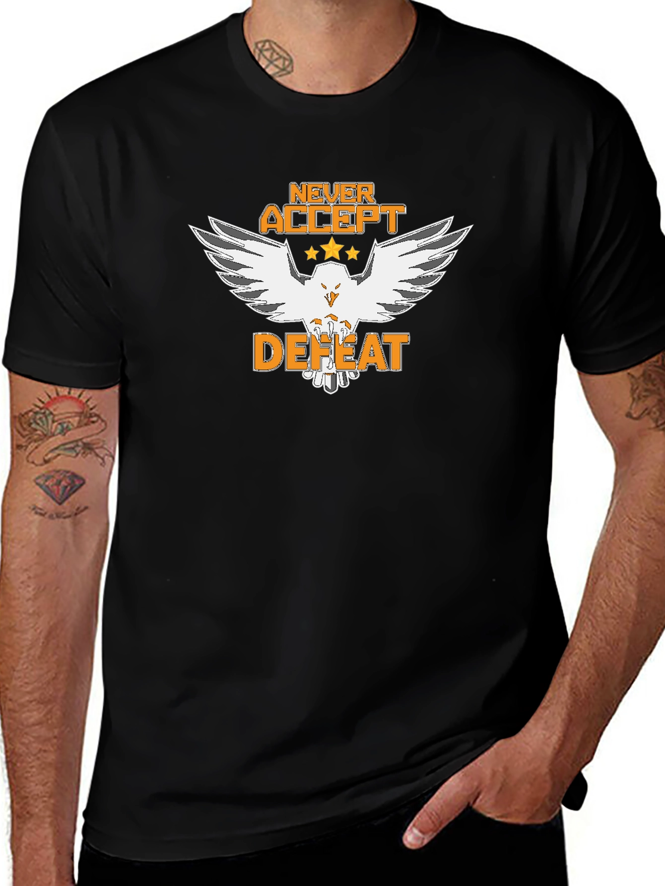 Never Accept Defeat Graphic T-Shirt