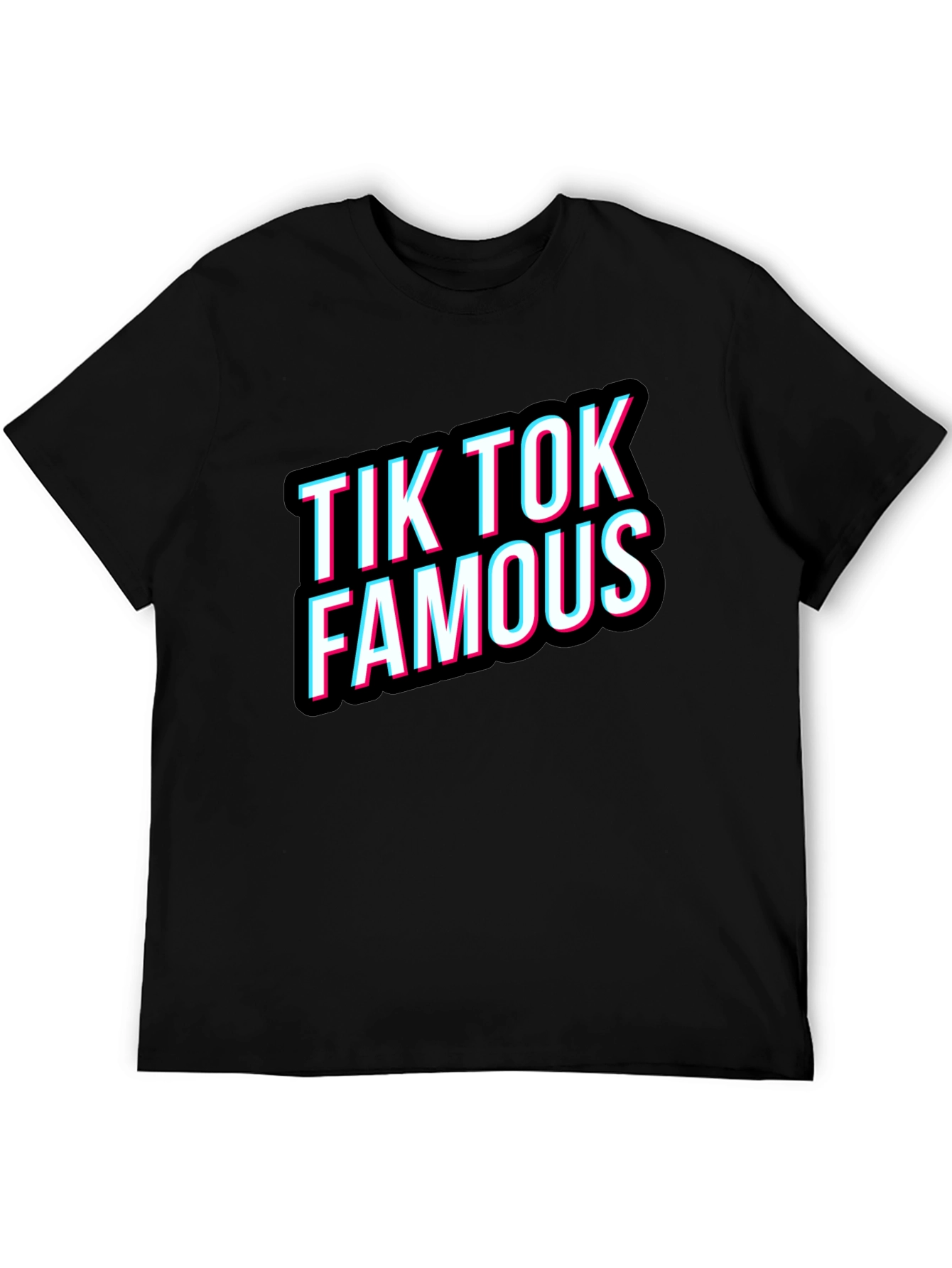 TikTok Famous Black T-Shirt