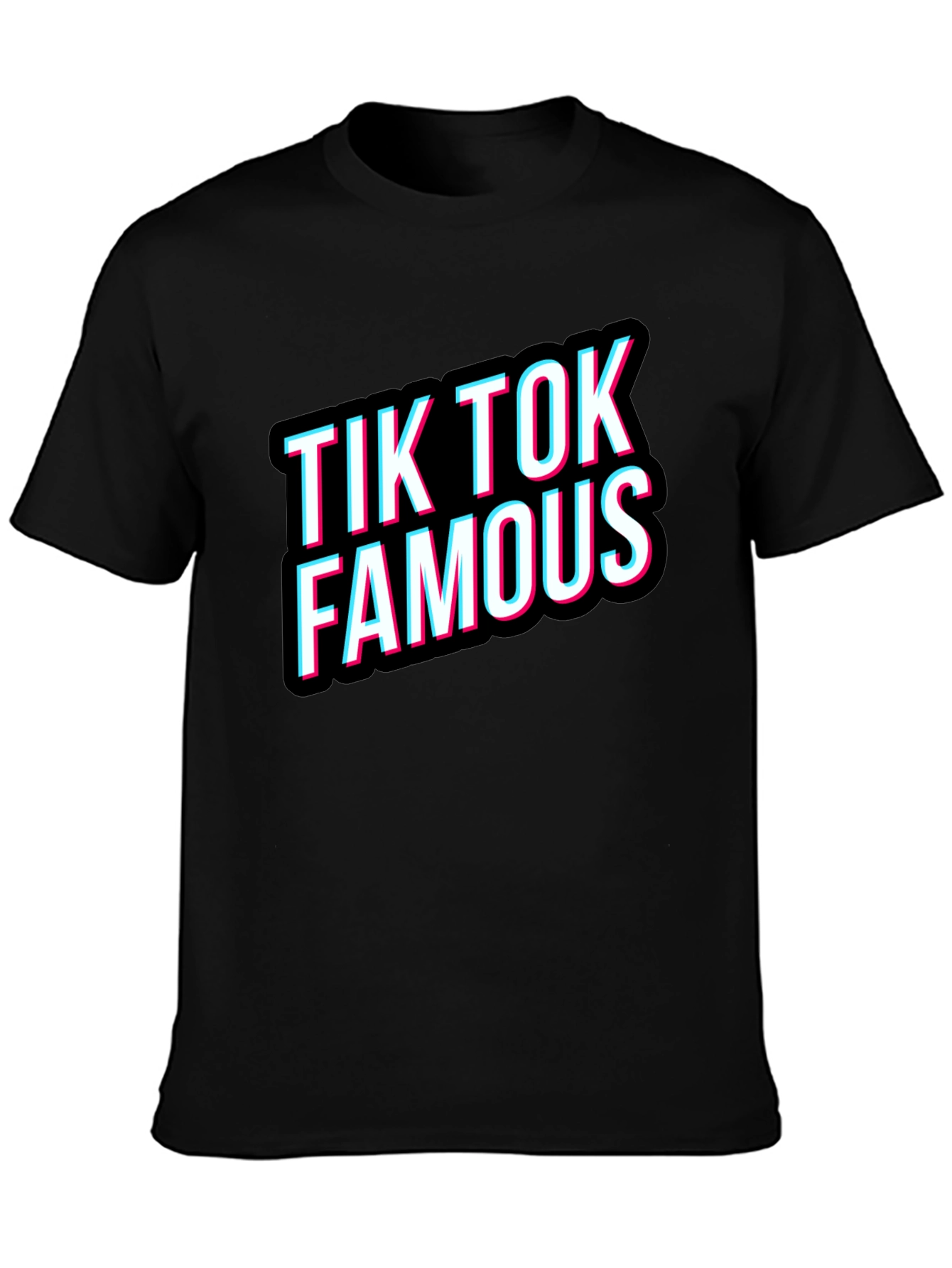 TikTok Famous Black T-Shirt