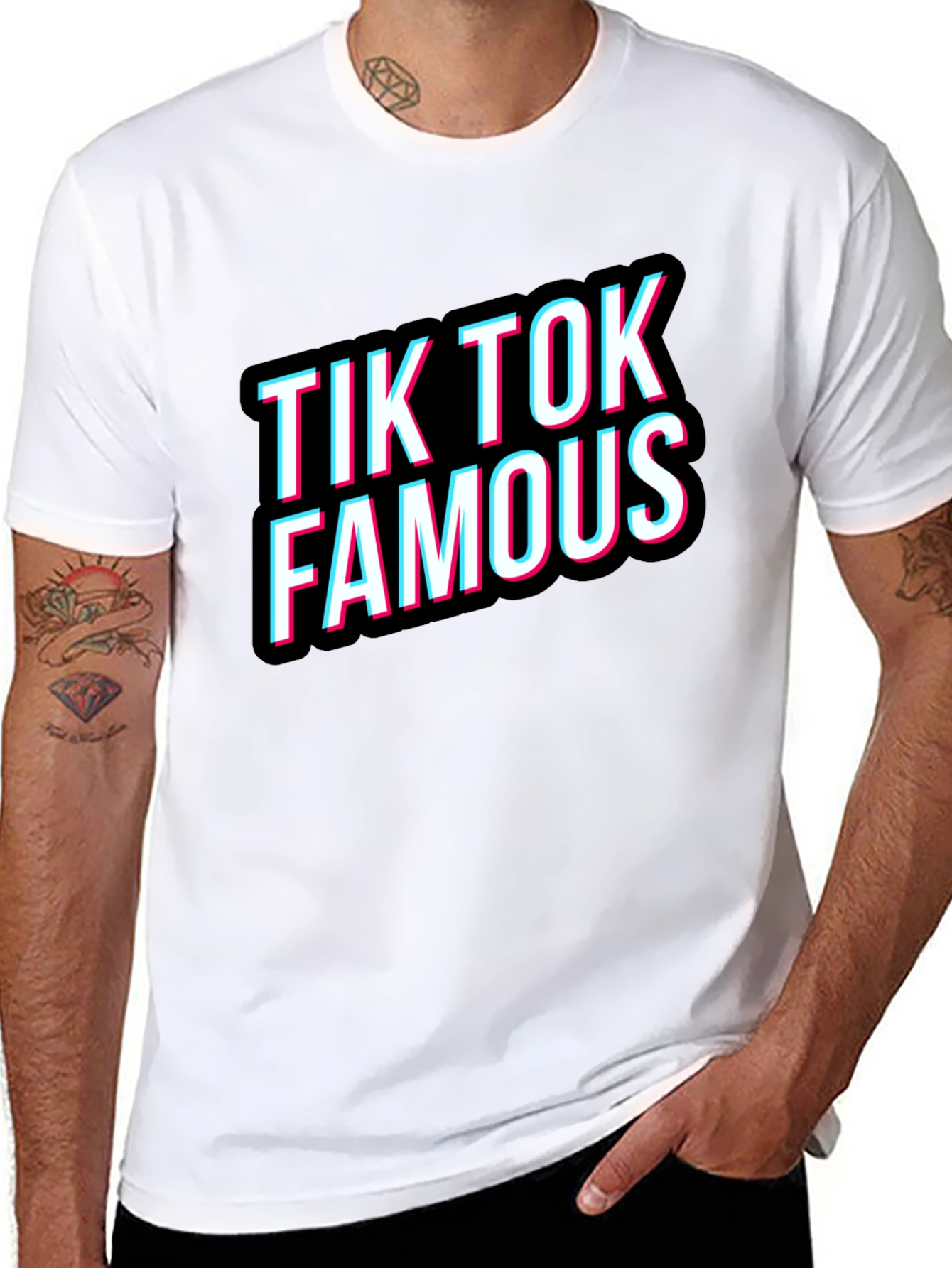 TikTok Famous Black T-Shirt