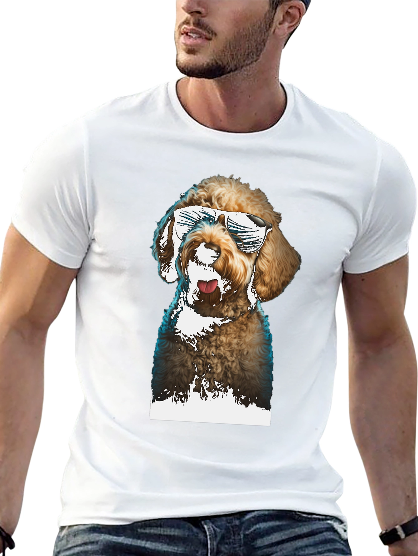 Cool Dog Graphic Tee - Stylish Pet Lover Shirt