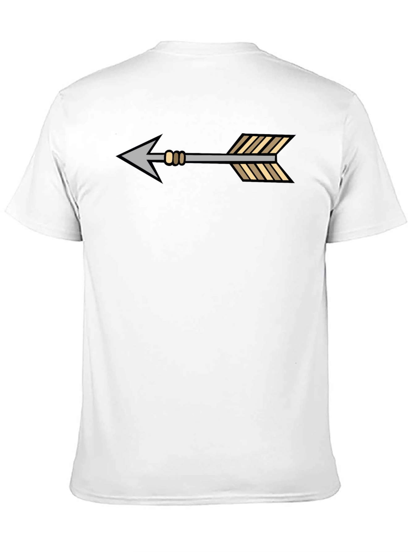 Arrow Graphic Tee - Stylish Black Cotton T-Shirt