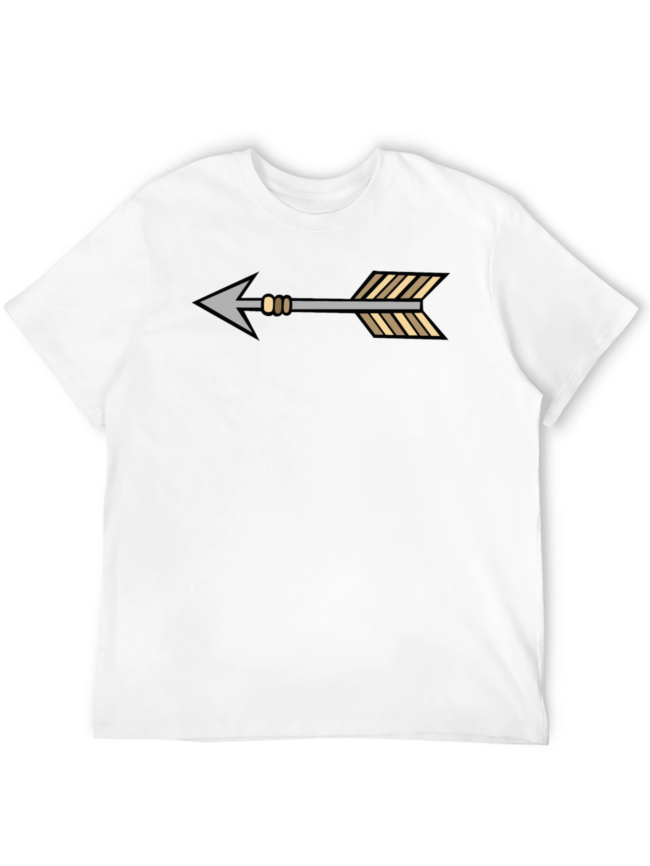 Arrow Graphic Tee - Stylish Black Cotton T-Shirt
