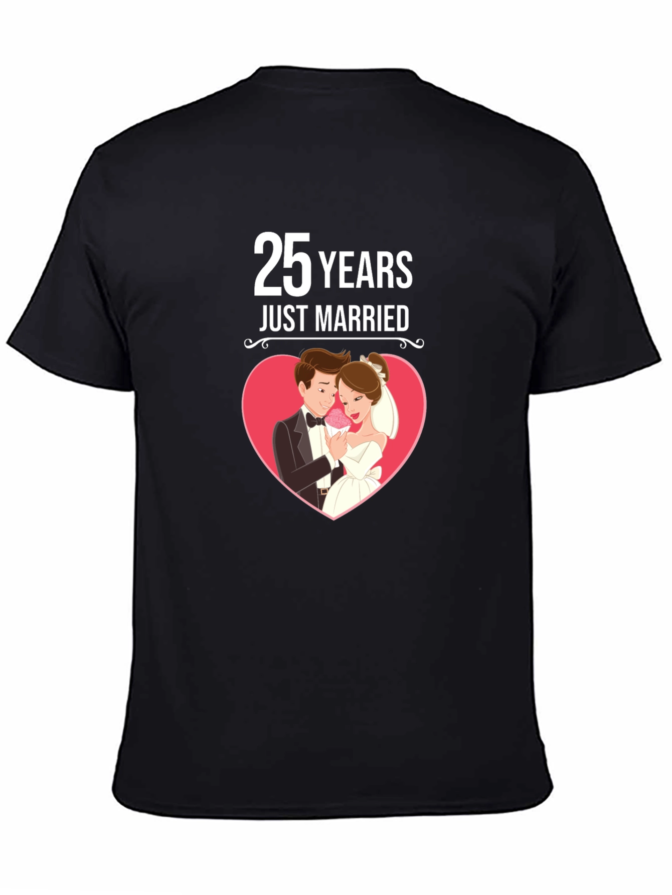25 Years Just Married Graphic Tee