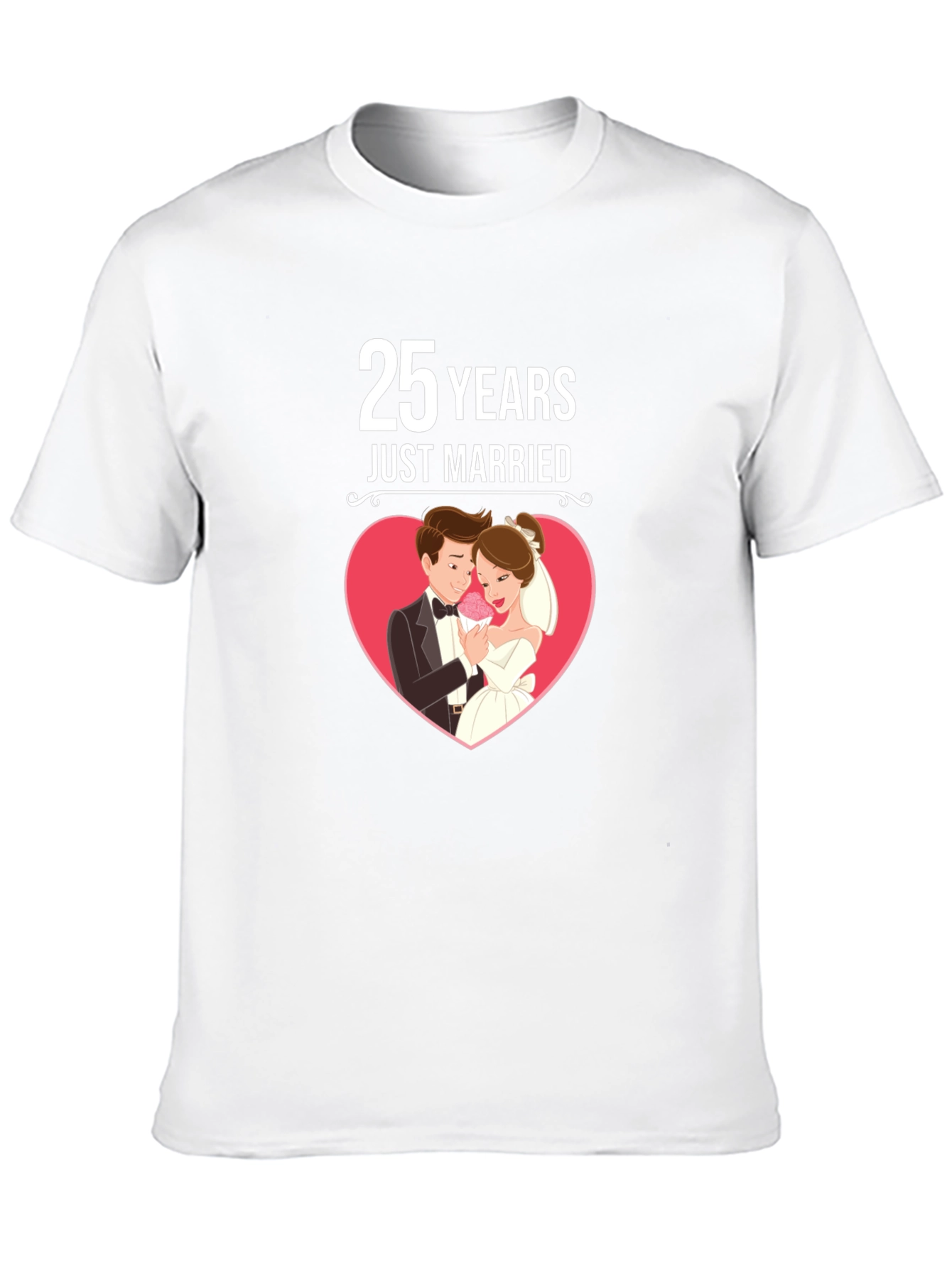 25 Years Just Married Graphic Tee
