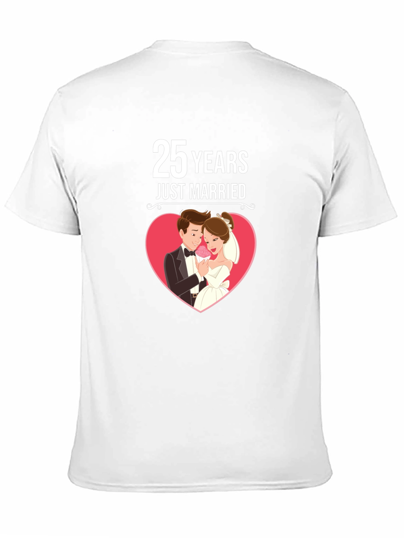 25 Years Just Married Graphic Tee