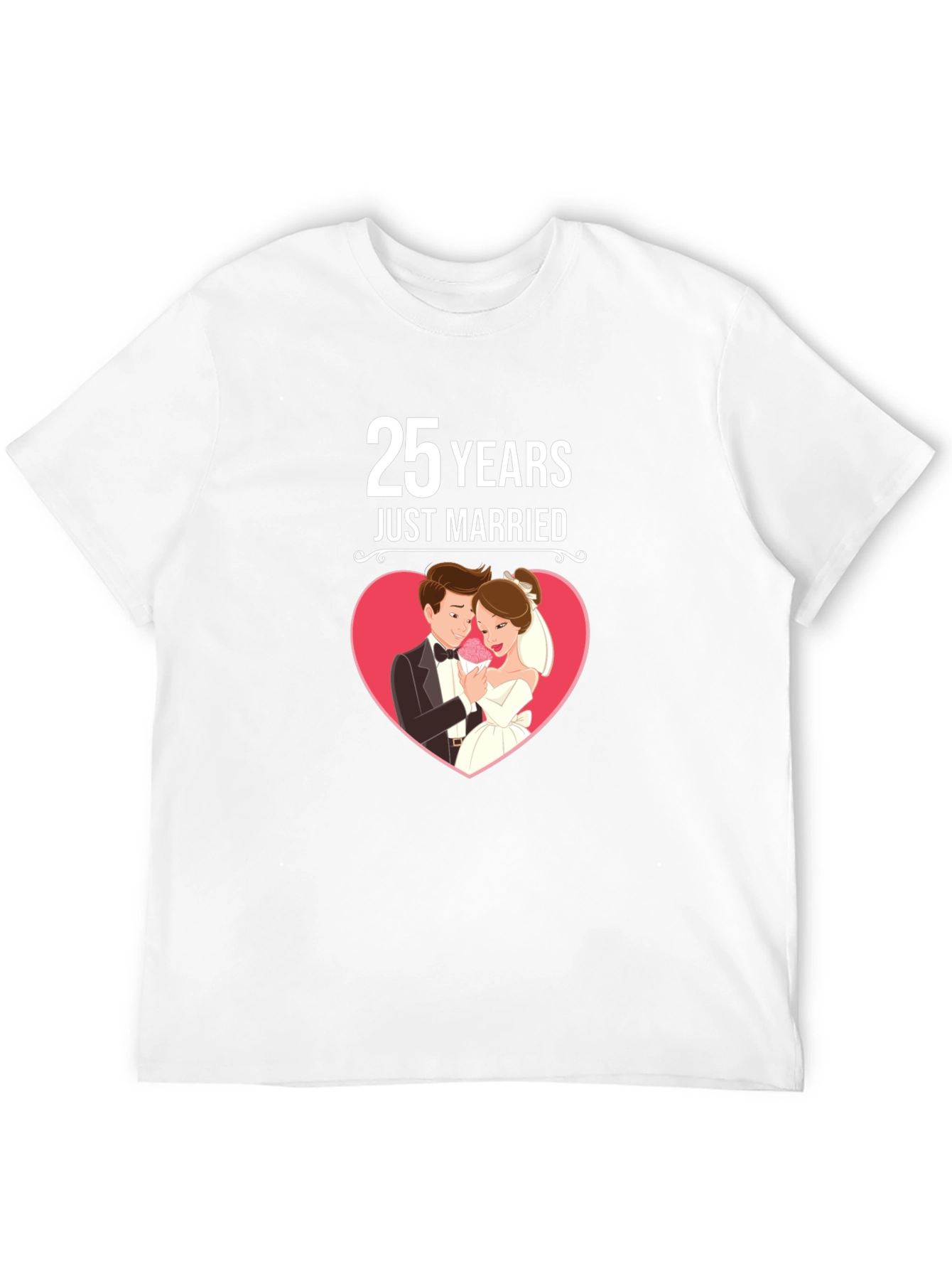 25 Years Just Married Graphic Tee