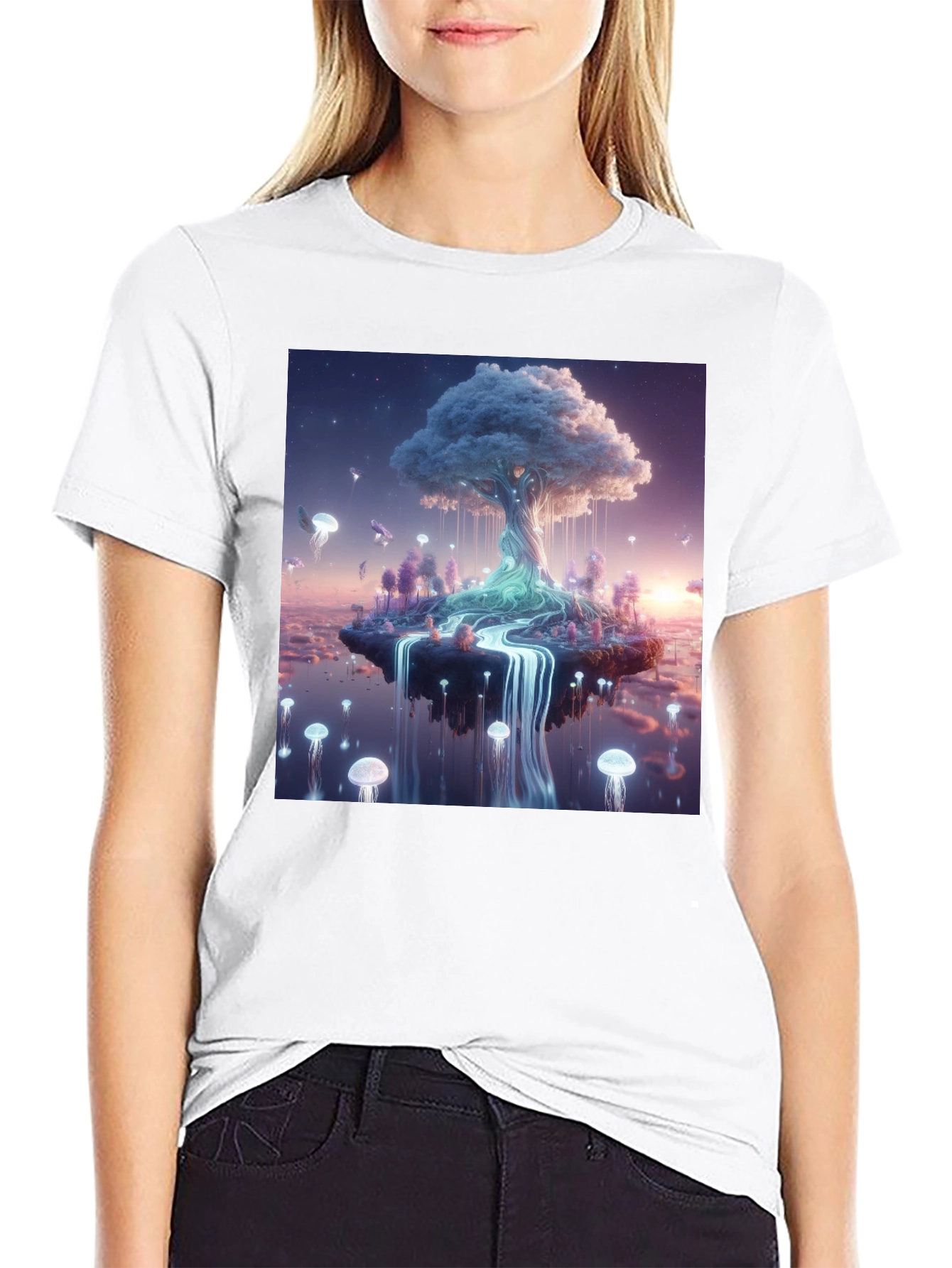 Dreamscape Tree Black T-Shirt