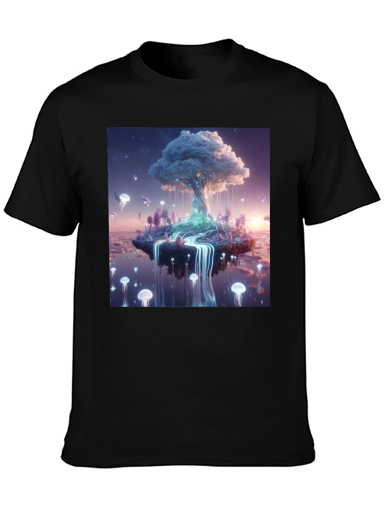 Dreamscape Tree Black T-Shirt