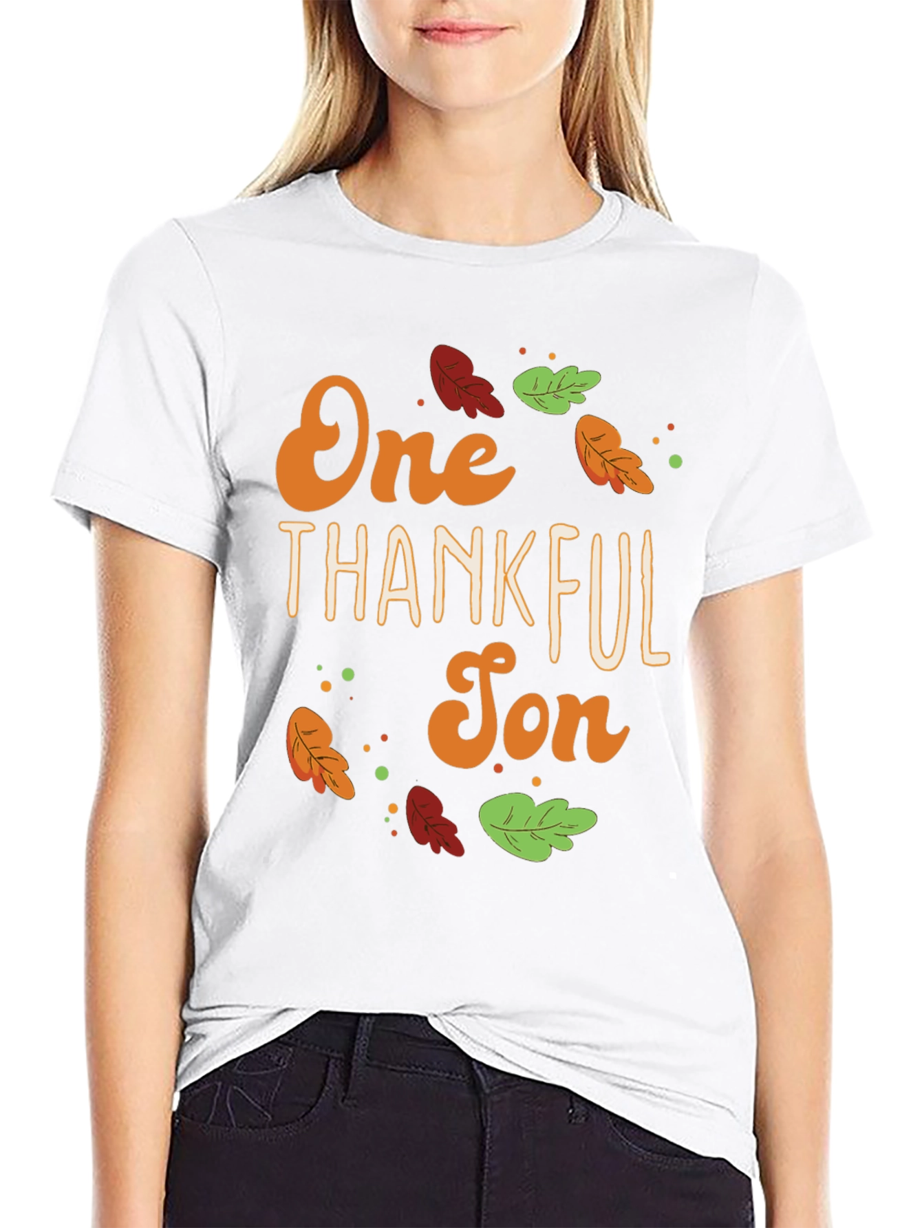 One Thankful Son T-Shirt - Fall Thanksgiving