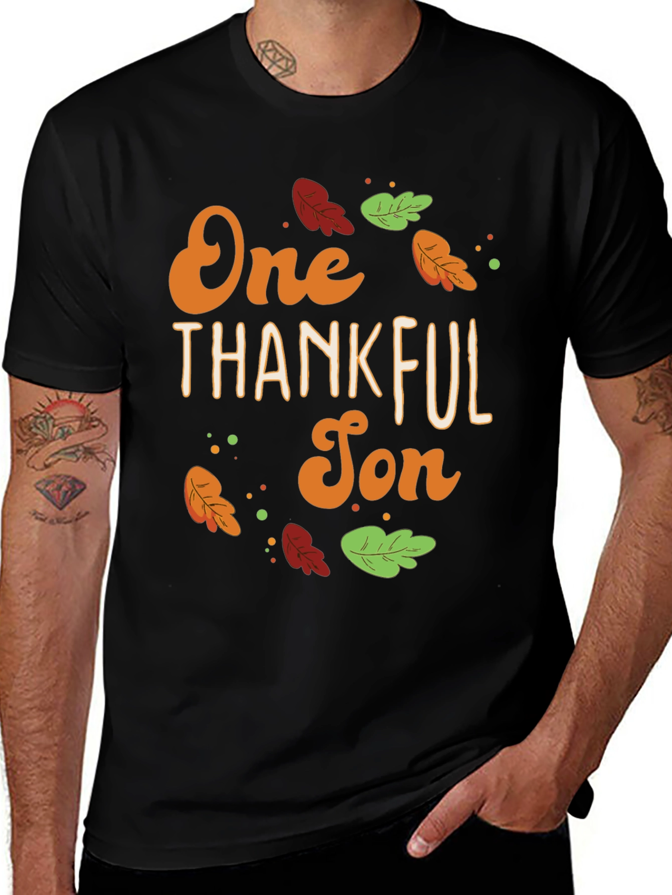 One Thankful Son T-Shirt - Fall Thanksgiving