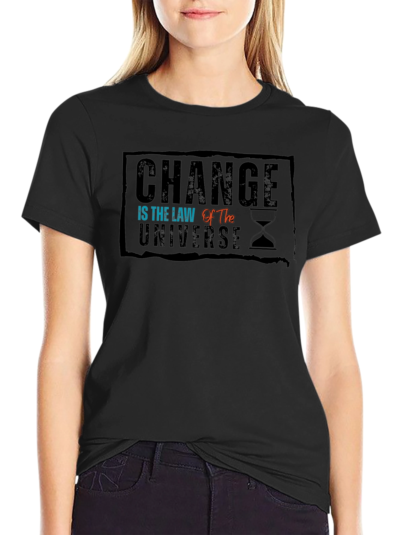 Change Is the Law of The Universe Black T-Shirt