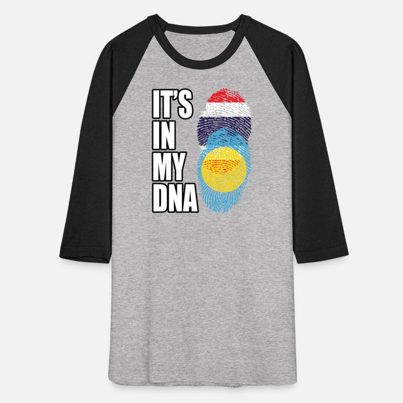 Thai And Palauan Vintage Heritage DNA Flag