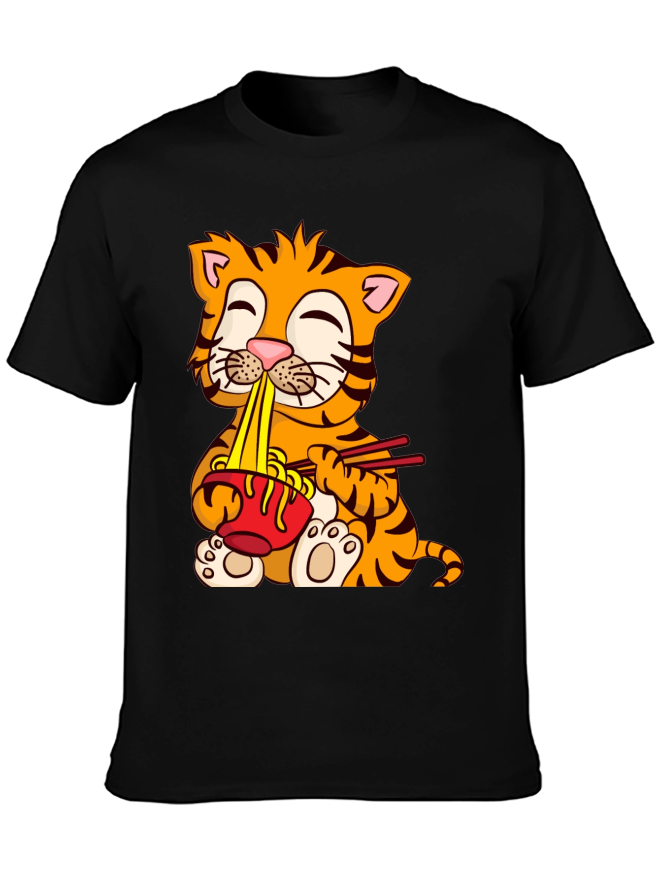 Cute Tiger Ramen T-Shirt