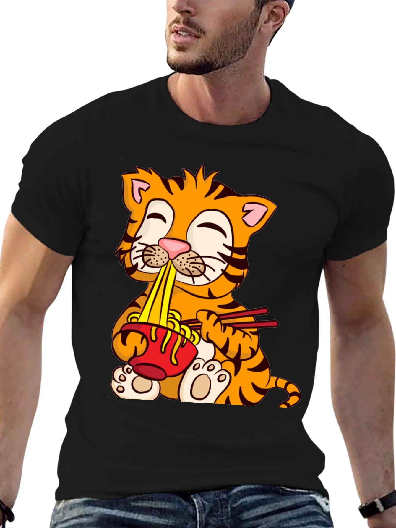 Cute Tiger Ramen T-Shirt