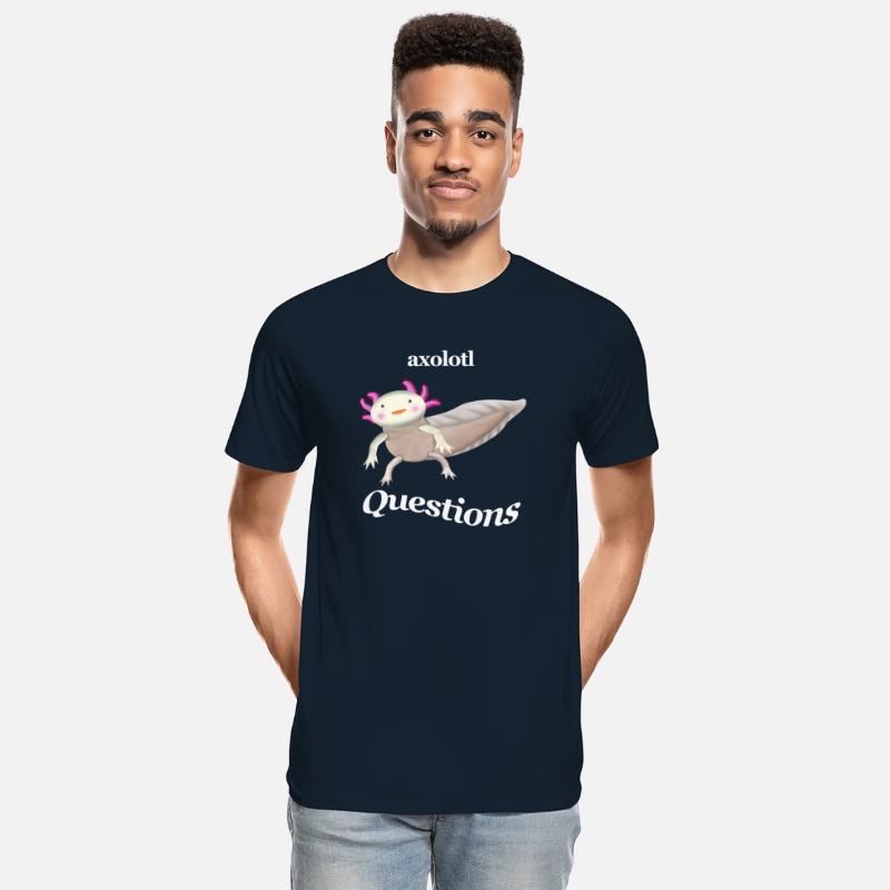 The Axolotl Any Questions dark shirt