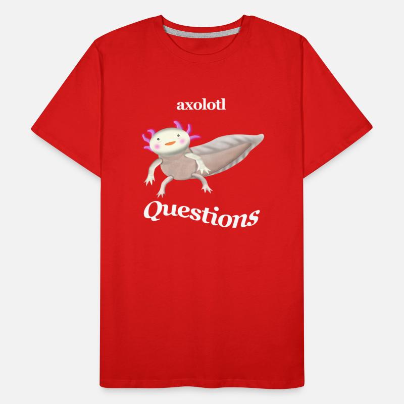 The Axolotl Any Questions dark shirt