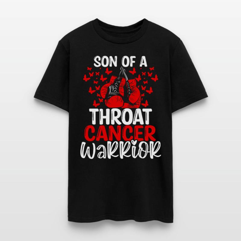 Throat Cancer Awareness Month Ribbon Son