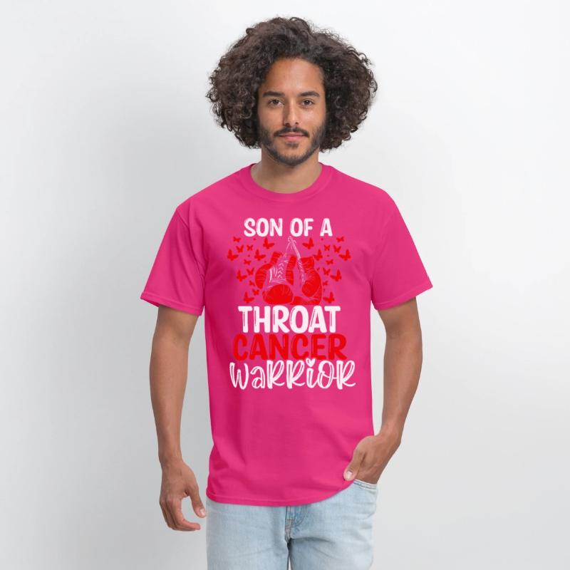 Throat Cancer Awareness Month Ribbon Son