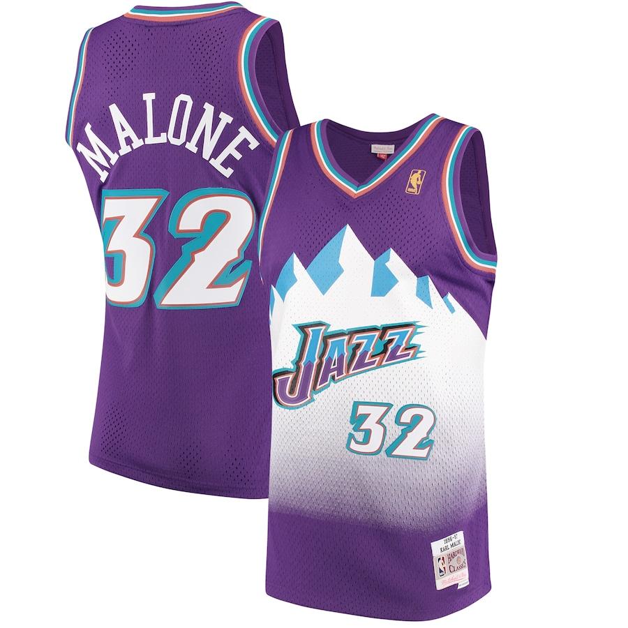 Karl Malone Utah Jazz Throwback Jerseys
