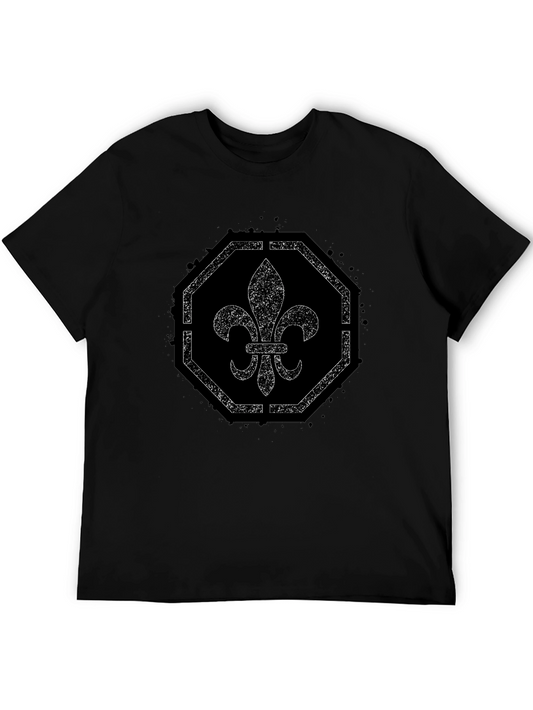 Fleur-de-lis Graphic Tee - Distressed Print