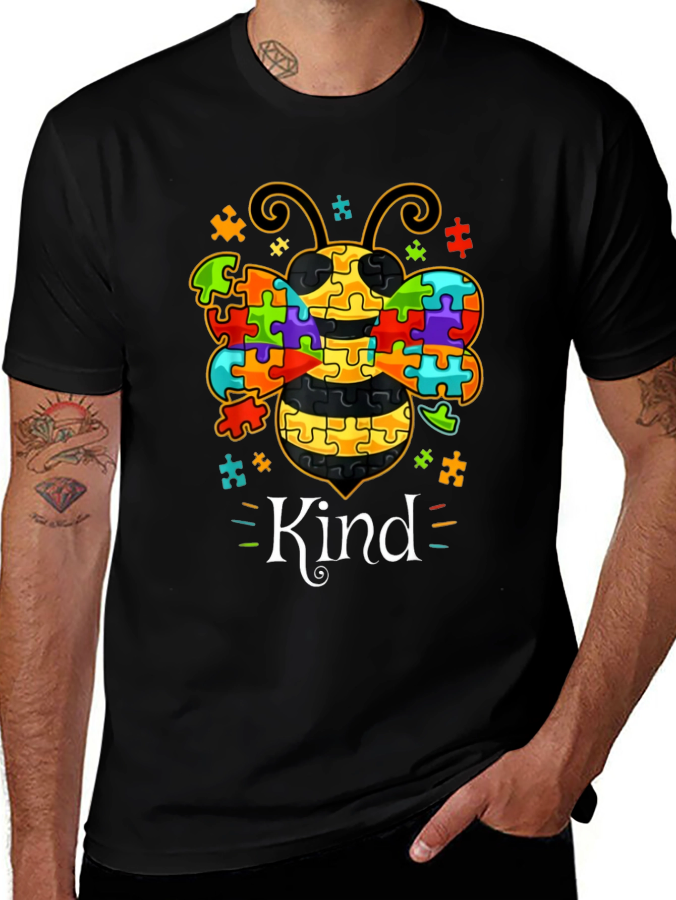 Autism Awareness Bee Kind T-Shirt
