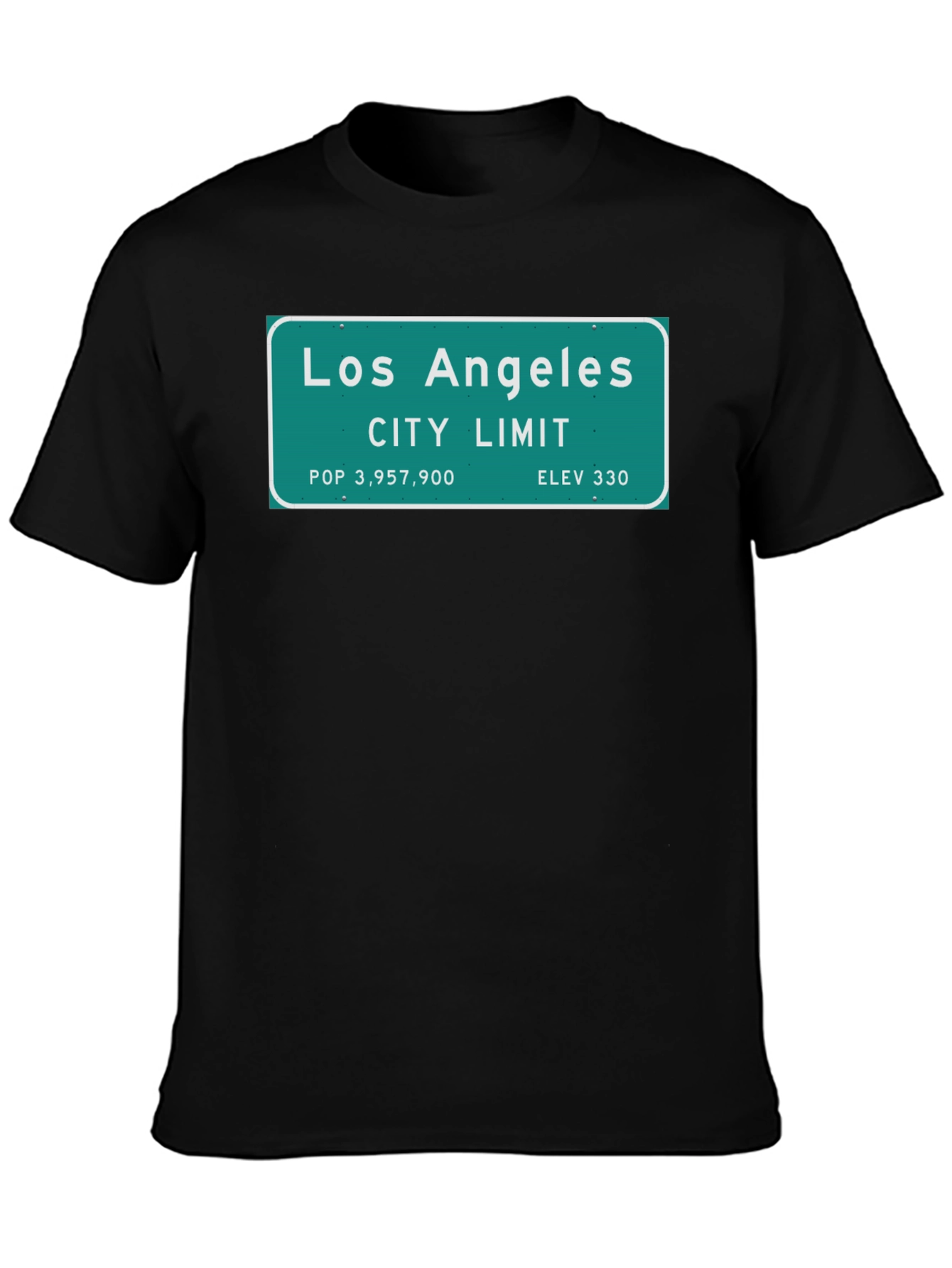 Los Angeles City Limit Black T-Shirt