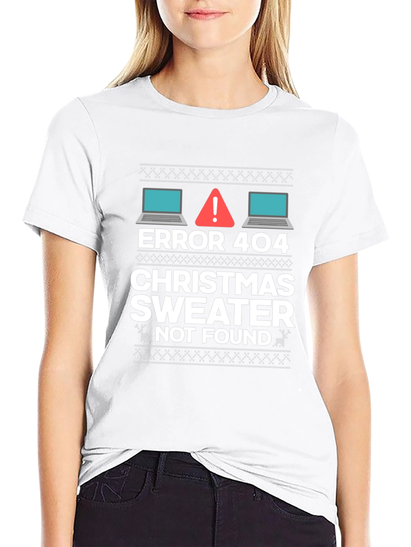 Error 404 Christmas Sweater Not Found T-Shirt