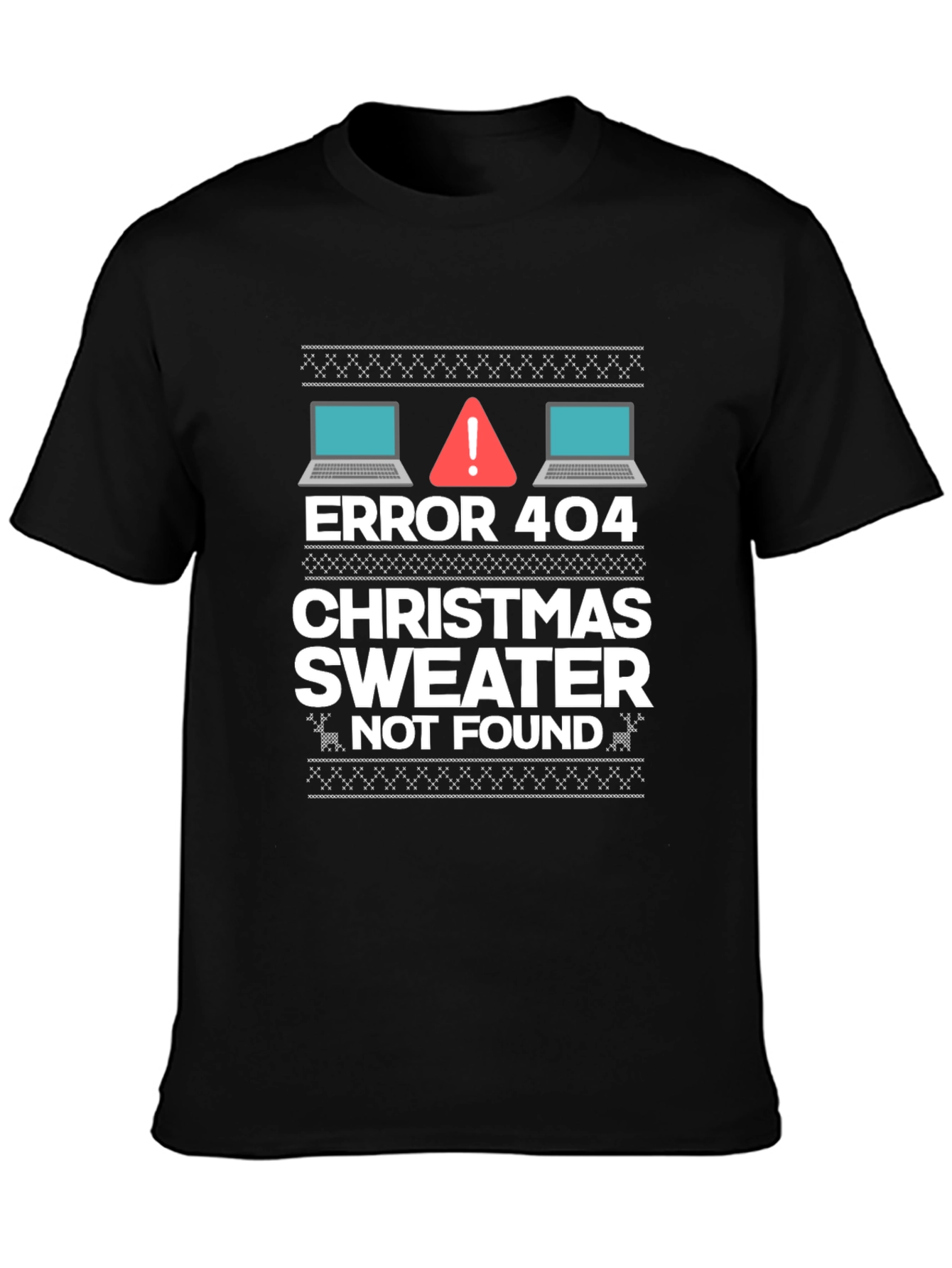 Error 404 Christmas Sweater Not Found T-Shirt