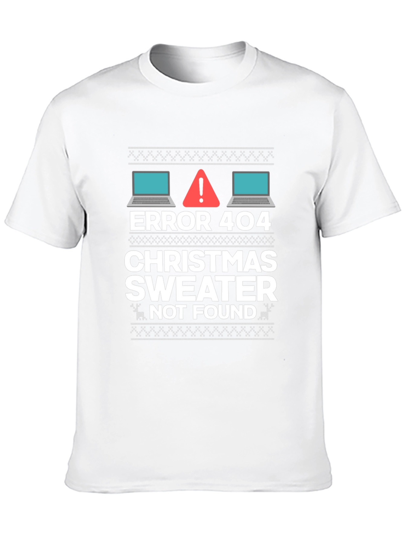 Error 404 Christmas Sweater Not Found T-Shirt