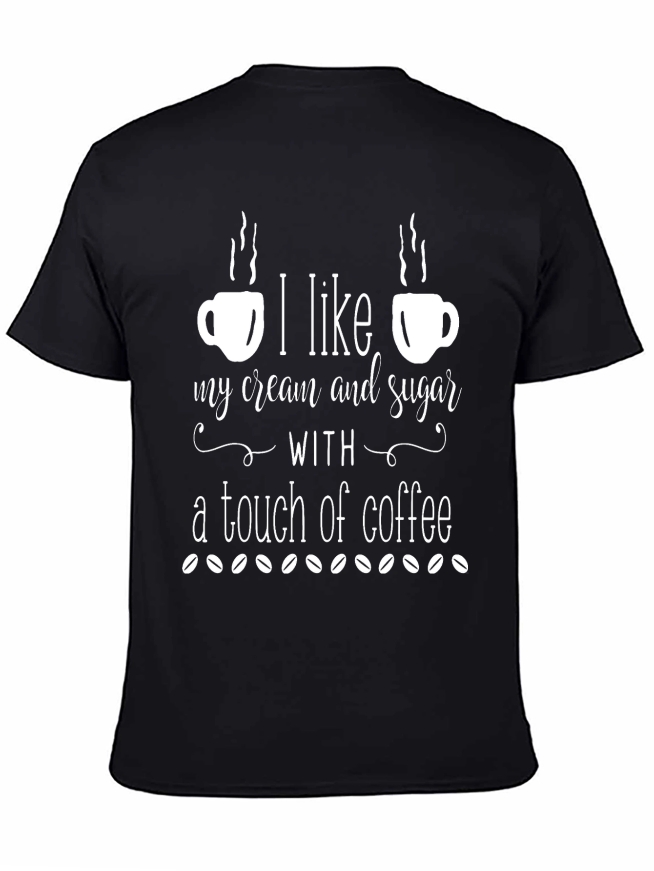 Coffee Lover T-Shirt - Cream & Sugar Design