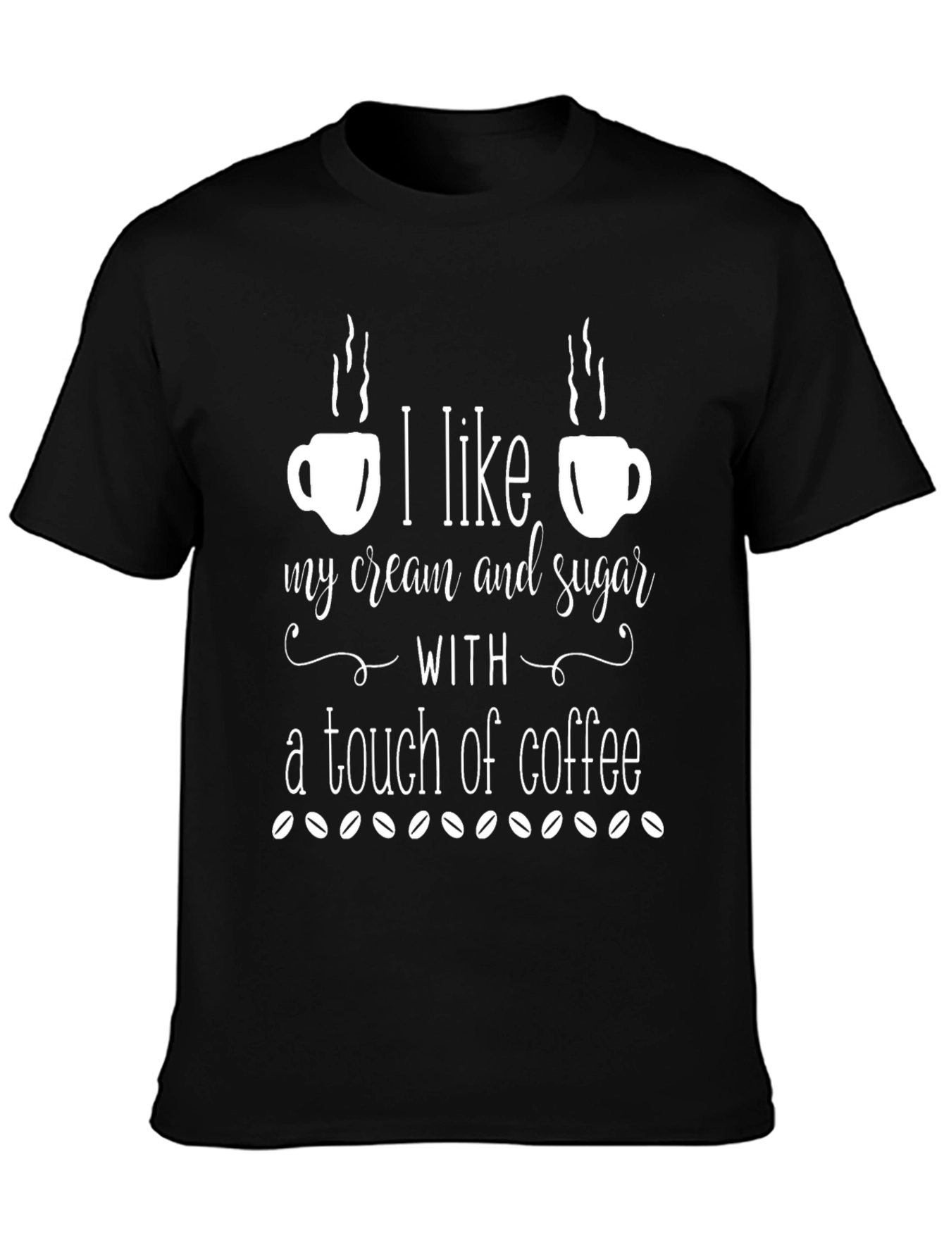 Coffee Lover T-Shirt - Cream & Sugar Design