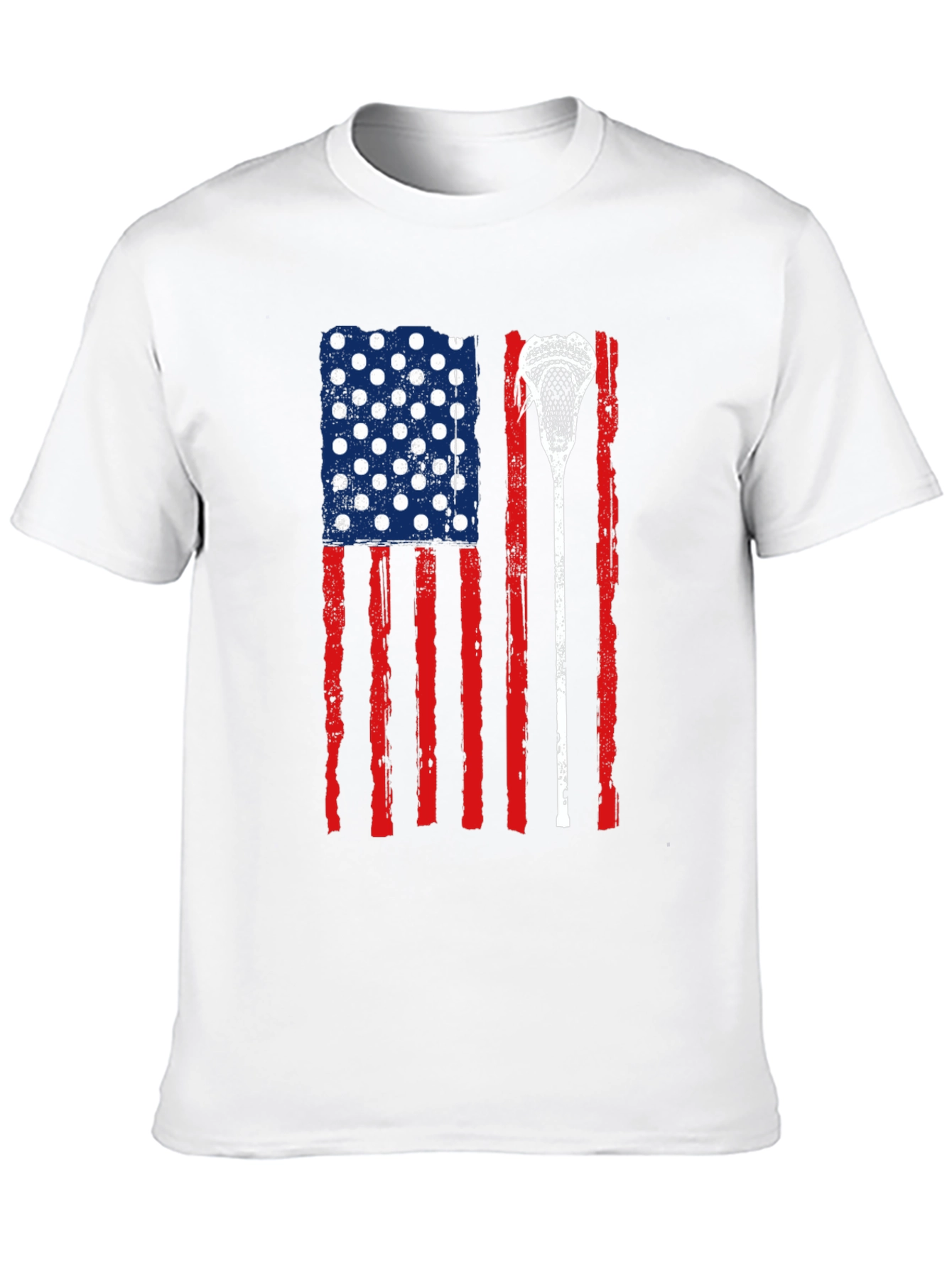 USA Flag Lacrosse T-Shirt
