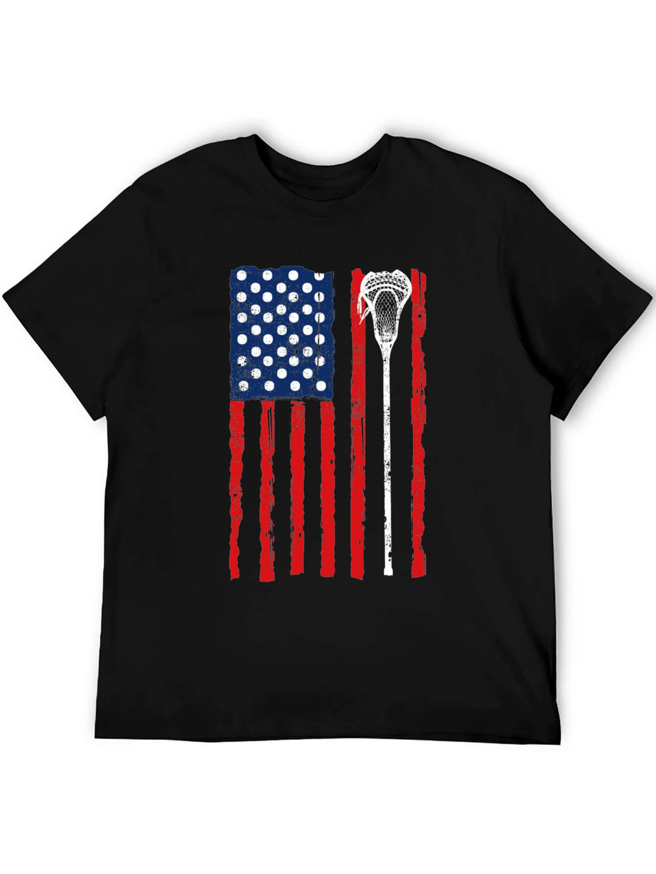 USA Flag Lacrosse T-Shirt