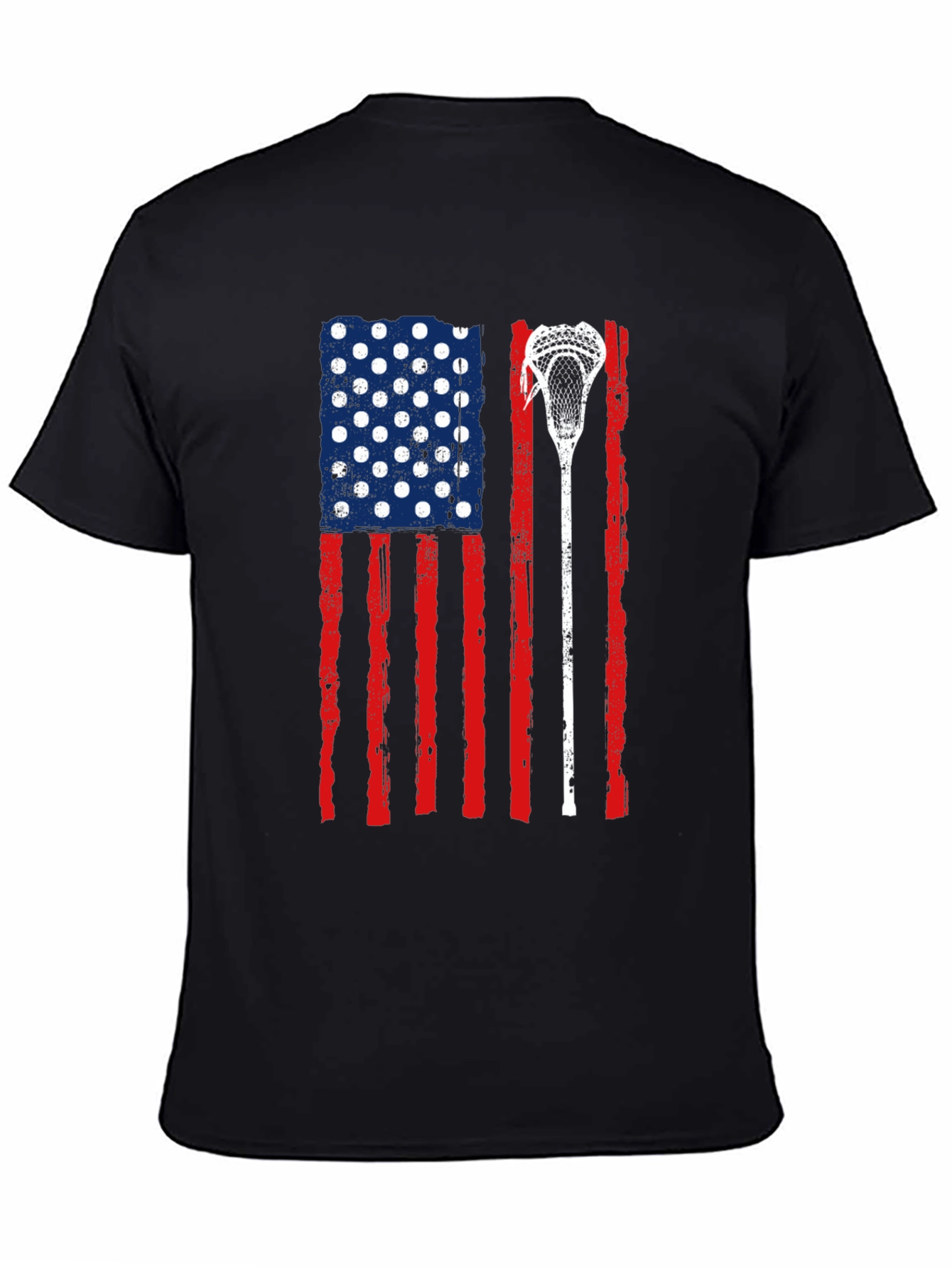 USA Flag Lacrosse T-Shirt