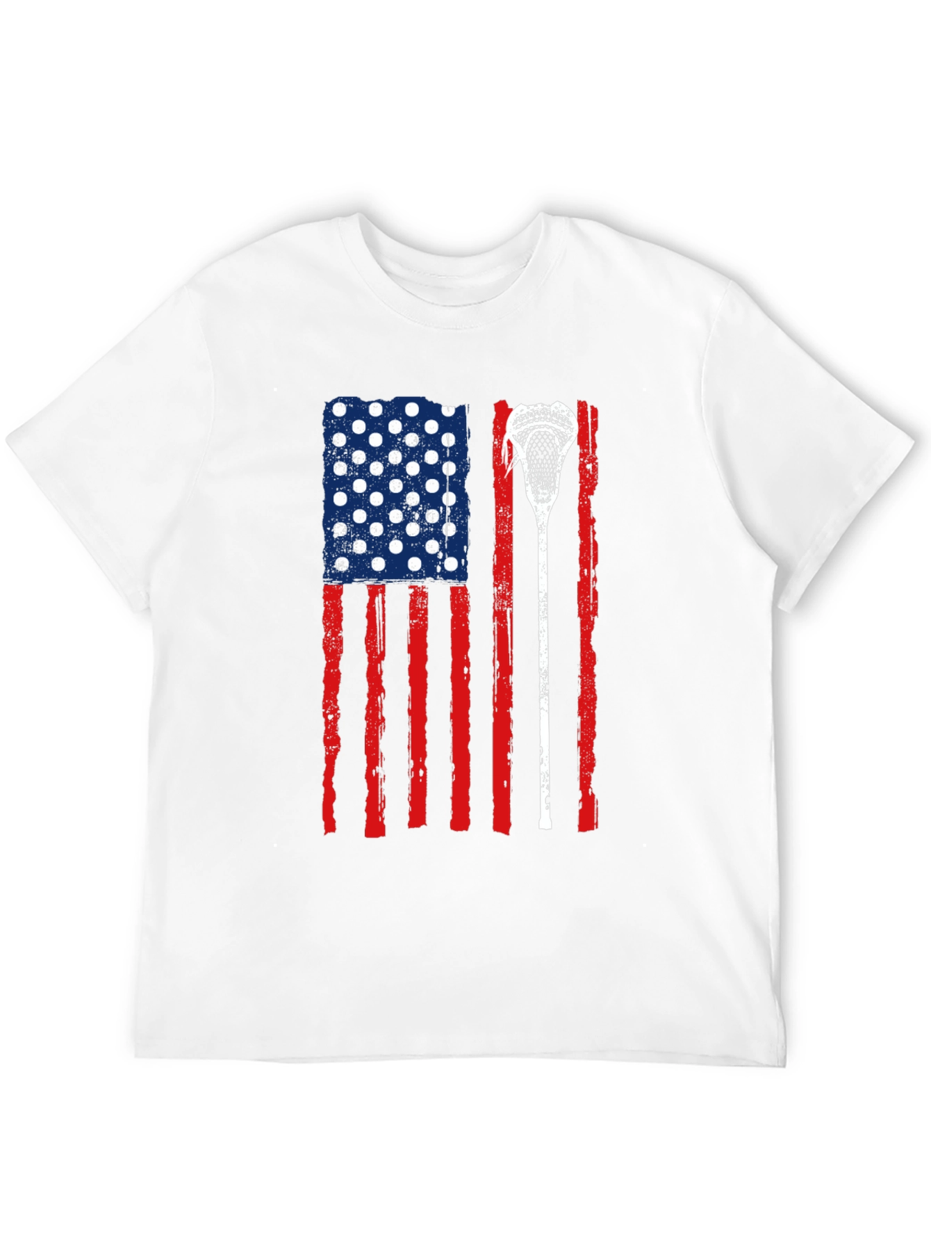 USA Flag Lacrosse T-Shirt