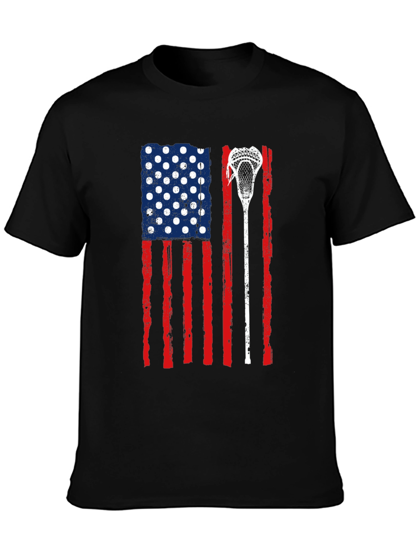 USA Flag Lacrosse T-Shirt