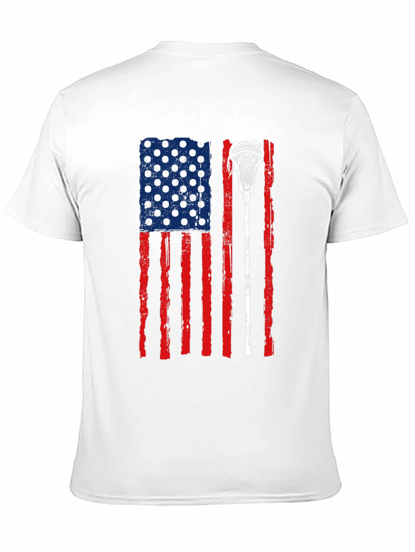 USA Flag Lacrosse T-Shirt