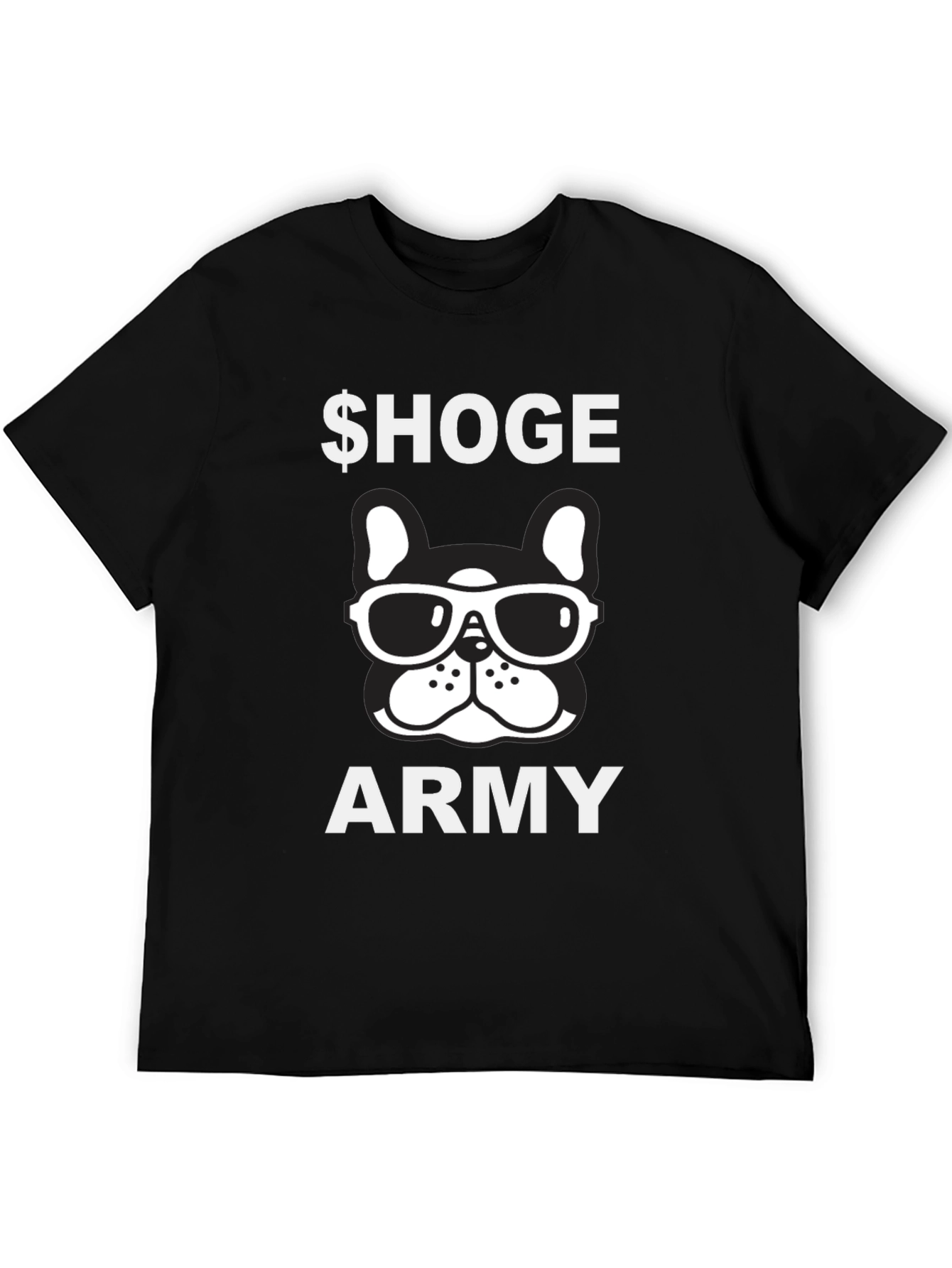 Hoge Army Bulldog Graphic Tee - Black Cotton Shirt