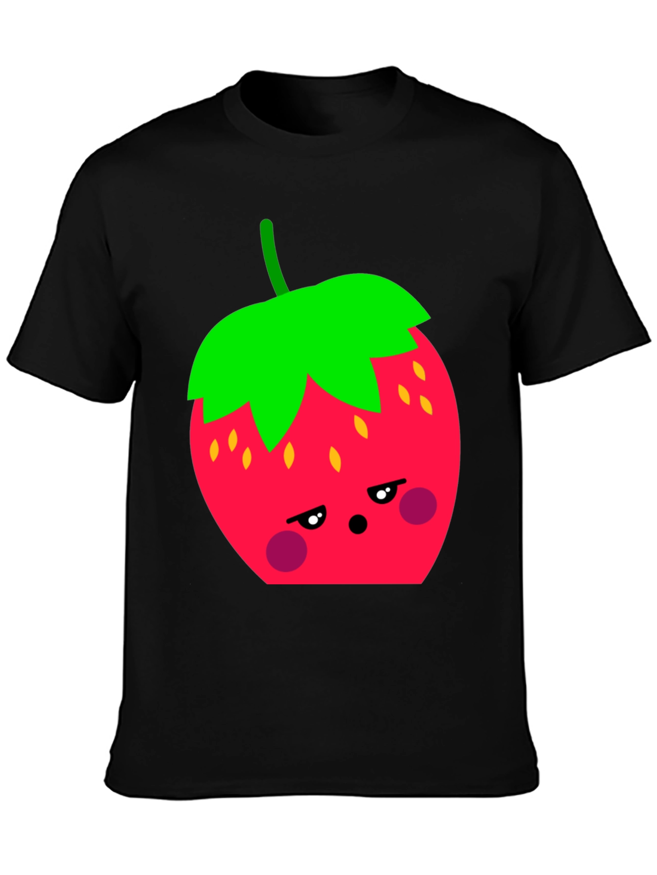 Sad Strawberry Graphic T-Shirt